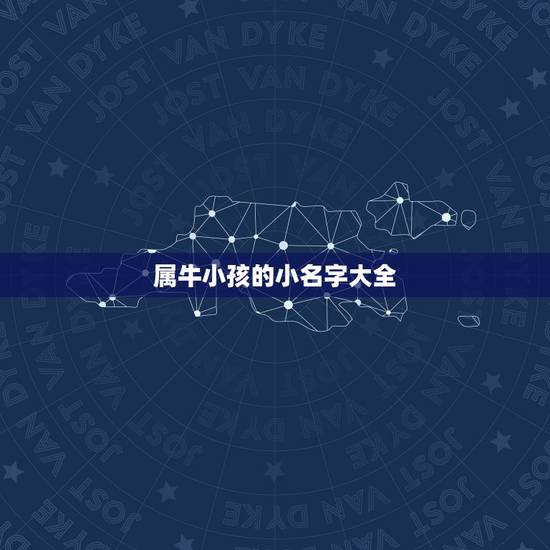 属牛小孩的小名字大全，名字大全