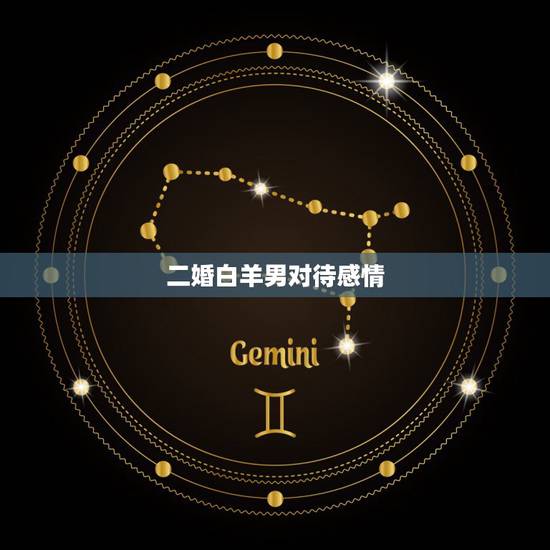 二婚白羊男对待感情，白羊男没放下你的表现
