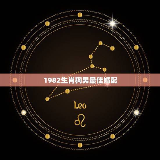 1982生肖狗男最佳婚配，1982年属狗的男生和什么属相最配