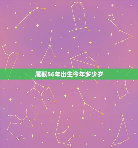 属猴56年出生今年多少岁,1956年今年多大年龄2022 属猴56年出生今年多少岁,1956年今年多大年龄2022