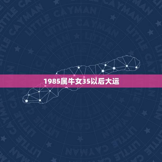 1985属牛女35以后大运,本人属牛1985年农历2月初6,生于3月2 1985属牛女35以后大运,本人属牛1985年农历2月初6,生于3月2