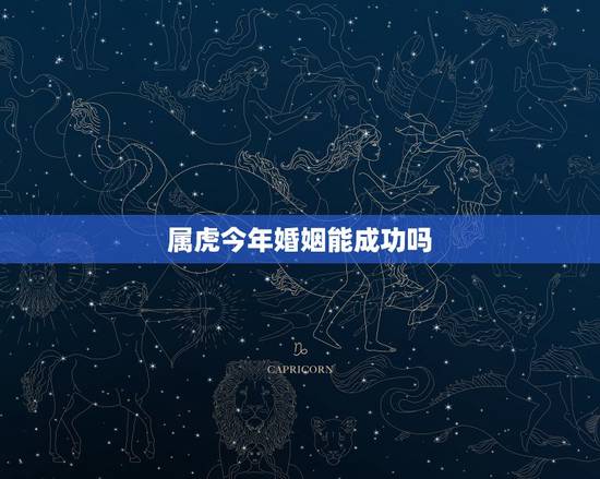 属虎今年婚姻能成功吗，两个都是属虎的！婚姻能长久吗？