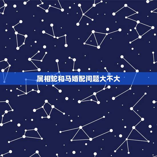属相蛇和马婚配问题大不大,属相蛇跟什么属相相配 属相蛇和马婚配问题大不大,属相蛇跟什么属相相配