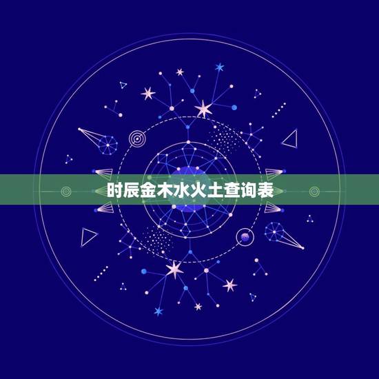 时辰金木水火土查询表，金木水火土五行与12时辰是怎样对应的，求解？