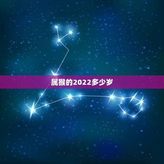 属猴的2022多少岁，2022年生肖猴属相运程