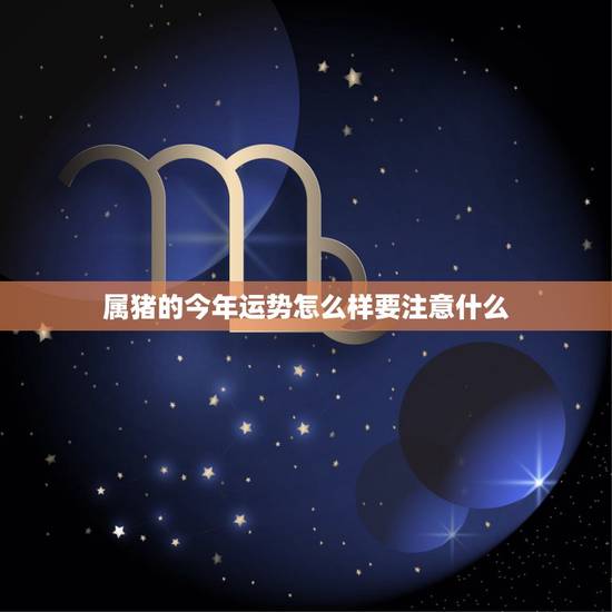 属猪的今年运势怎么样要注意什么，1971年属猪人2022 年运