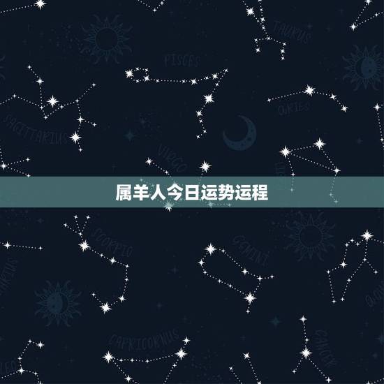 属羊人今日运势运程，属羊今天的运气运势