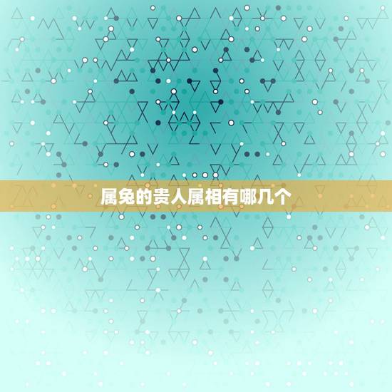 属兔的贵人属相有哪几个，属兔的贵人属相