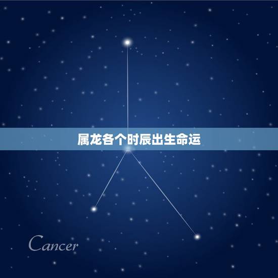 属龙各个时辰出生命运,属龙一生三劫 属龙各个时辰出生命运,属龙一生三劫