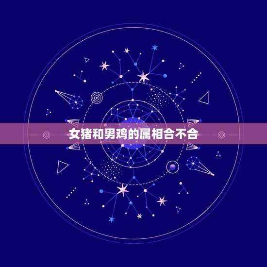 女猪和男鸡的属相合不合，属相男鸡和女猪配吗