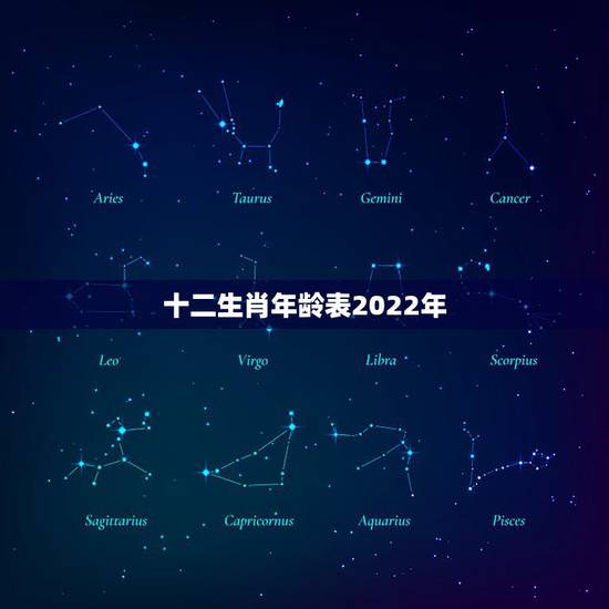 十二生肖年龄表2022年,十二生肖出生日期 十二生肖年龄表2022年,十二生肖出生日期