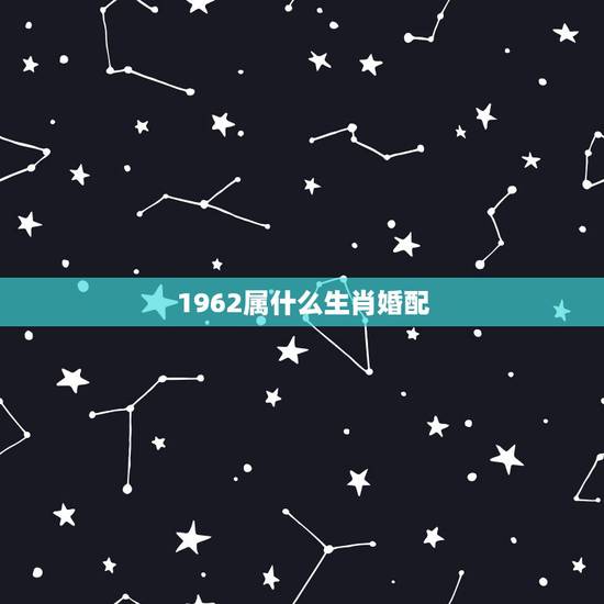 1962属什么生肖婚配，62年属虎男孩什么属相最相配