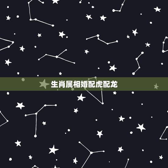 生肖属相婚配虎配龙，属虎可以与属龙的相配吗