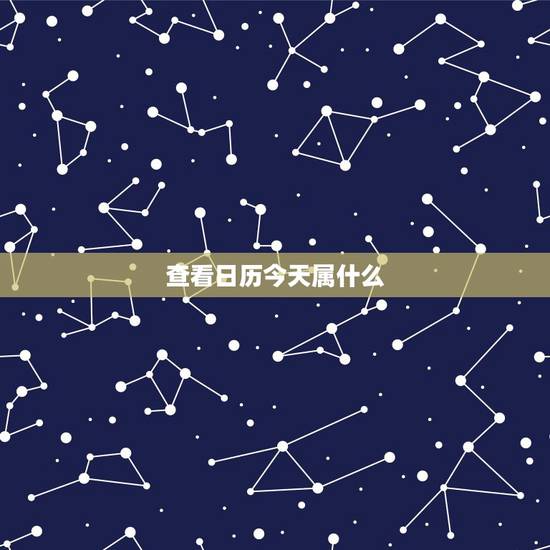 查看日历今天属什么，日历今天属什么生肖