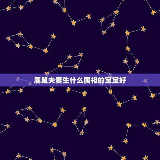 属鼠夫妻生什么属相的宝宝好,夫妻属鼠,生什么属相的孩子好? 属鼠夫妻生什么属相的宝宝好,夫妻属鼠,生什么属相的孩子好?