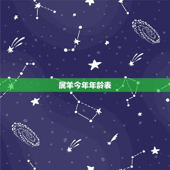 属羊今年年龄表,属羊的今年多大了2022 属羊今年年龄表,属羊的今年多大了2022