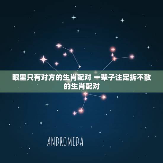 眼里只有对方的生肖配对 一辈子注定拆不散的生肖配对