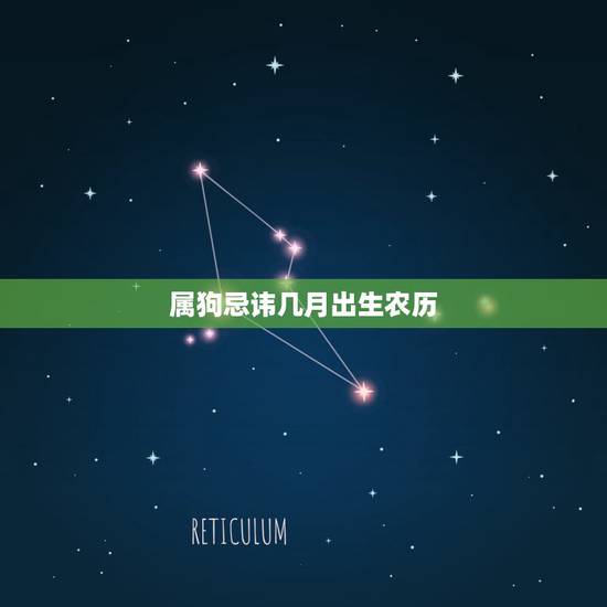 属狗忌讳几月出生农历，属牛农历几月出生更好
