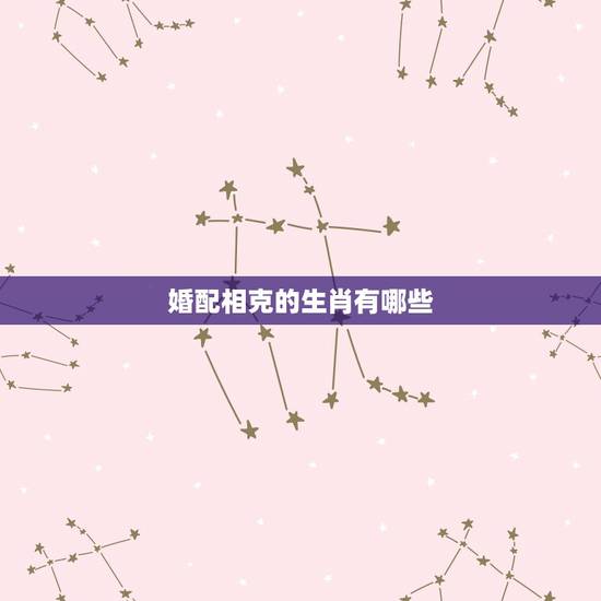 婚配相克的生肖有哪些,十二生生肖配对表 婚配相克的生肖有哪些,十二生生肖配对表