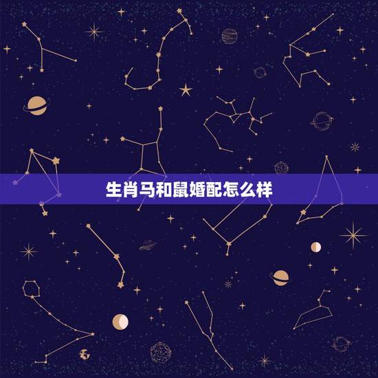 生肖马和鼠婚配怎么样,属相婚配:男属马和女属鼠相配吗 生肖马和鼠婚配怎么样,属相婚配:男属马和女属鼠相配吗