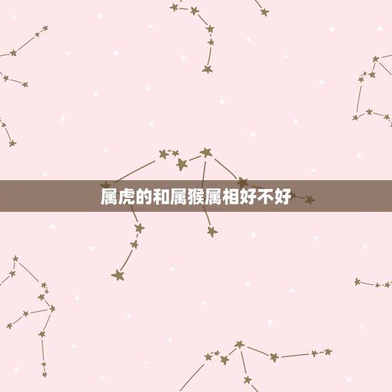 属虎的和属猴属相好不好,属猴和属虎的人合财吗 属虎的和属猴属相好不好,属猴和属虎的人合财吗