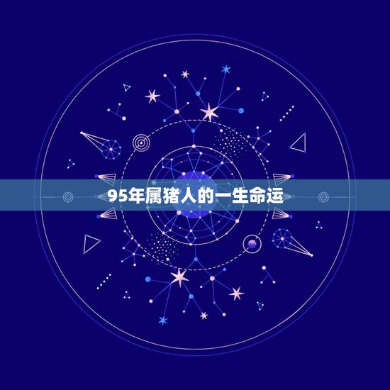 95年属猪人的一生命运,95年属猪26岁命运 95年属猪人的一生命运,95年属猪26岁命运