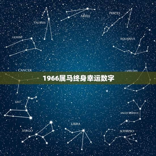 1966属马终身幸运数字，1966年属马的吉祥数字