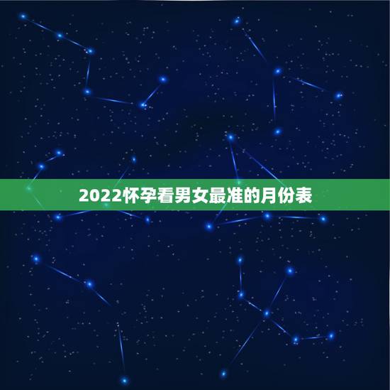 2022怀孕看男女最准的月份表,2022怀男孩是几月份 2022怀孕看男女最准的月份表,2022怀男孩是几月份