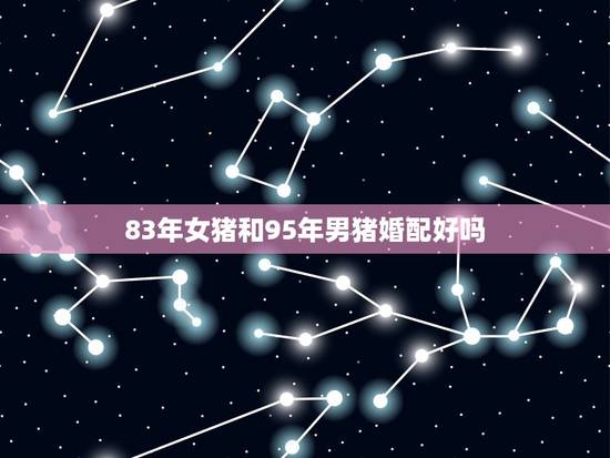 83年女猪和95年男猪婚配好吗，83年属猪和95年属猪能在一起吗？