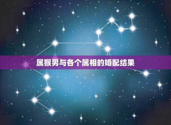 属猴男与各个属相的婚配结果,92年属猴的属相婚配表 属猴男与各个属相的婚配结果,92年属猴的属相婚配表