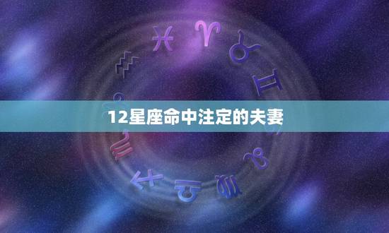 12星座命中注定的夫妻,最终注定结婚星座配对 12星座命中注定的夫妻,最终注定结婚星座配对