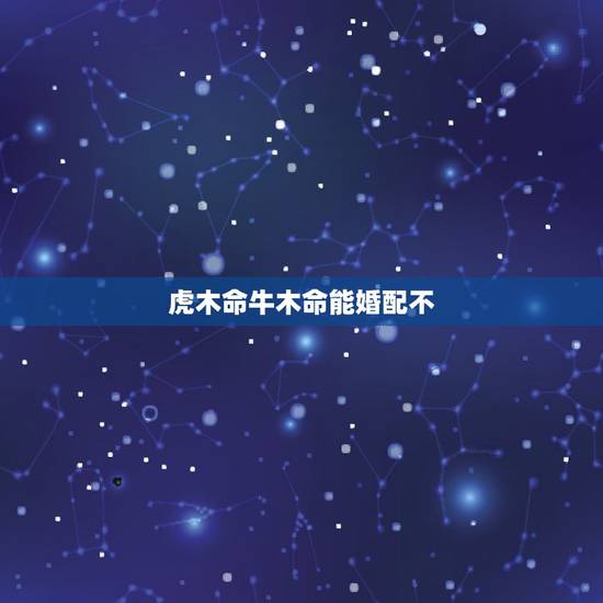 虎木命牛木命能婚配不，属牛的木命人和属虎的火命人合作怎么样？