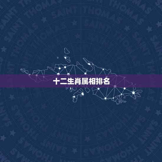 十二生肖属相排名，十二生肖中什么属相最大。
