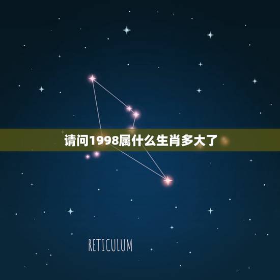 请问1998属什么生肖多大了，属虎的1998今年多大了