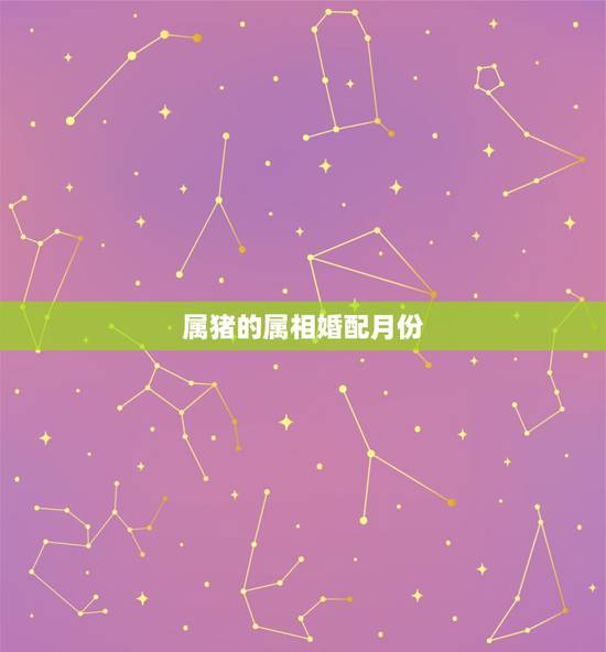 属猪的属相婚配月份，属猪的属相婚配表