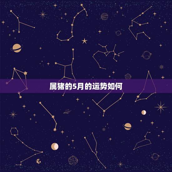 属猪的5月的运势如何,属猪人2018年每月运势运程 属猪的5月的运势如何,属猪人2018年每月运势运程