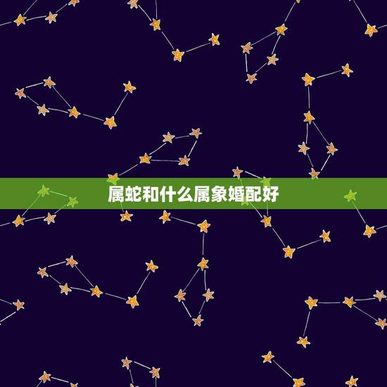 属蛇和什么属象婚配好，属蛇的找什么属相结婚为好