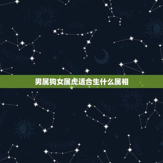 男属狗女属虎适合生什么属相，属虎和属牛的婚姻怎么样