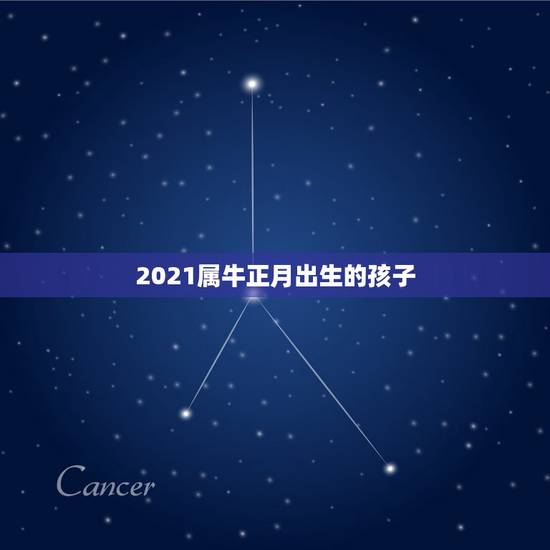 2021属牛正月出生的孩子，2021年正月出生的牛宝好吗？