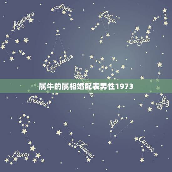 属牛的属相婚配表男性1973，男属牛的属相婚配表