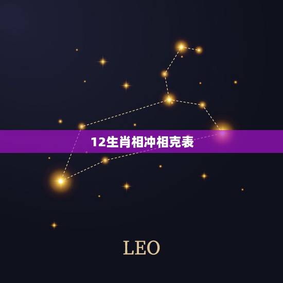 12生肖相冲相克表,十二生肖相克和相合是什么? 12生肖相冲相克表,十二生肖相克和相合是什么?