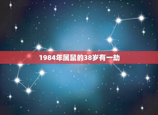 1984年属鼠的38岁有一劫,属鼠人37岁坎是什么 1984年属鼠的38岁有一劫,属鼠人37岁坎是什么