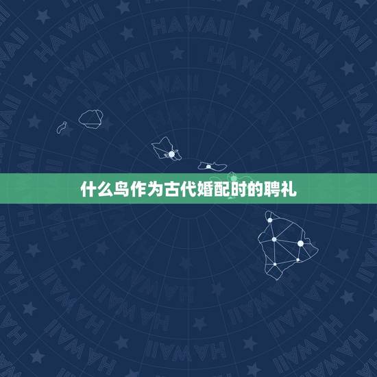 什么鸟作为古代婚配时的聘礼,古代哪种鸟作为聘礼? 什么鸟作为古代婚配时的聘礼,古代哪种鸟作为聘礼?