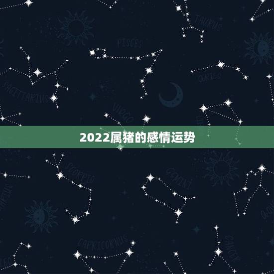 2022属猪的感情运势,属猪的2021年运势怎么样 2022属猪的感情运势,属猪的2021年运势怎么样