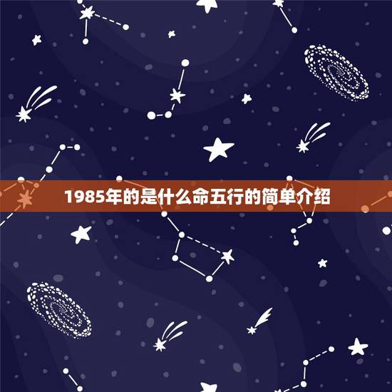 1985年的是什么命五行的简单介绍