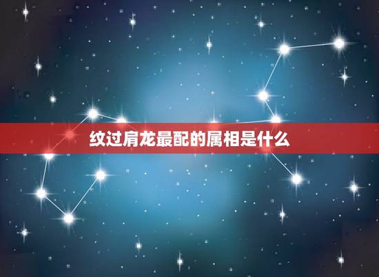 纹过肩龙最配的属相是什么，纹过肩龙有讲究吗？