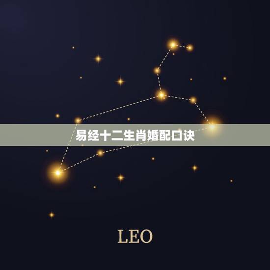 易经十二生肖婚配口诀，十二生肖相配与不相配顺口溜
