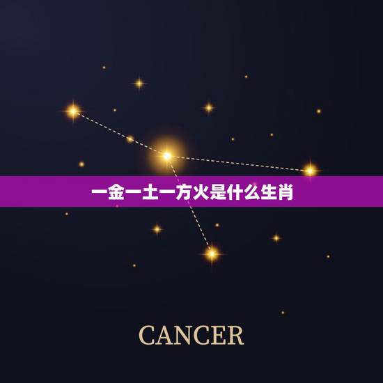 一金一土一方火是什么生肖，金火是什么生肖