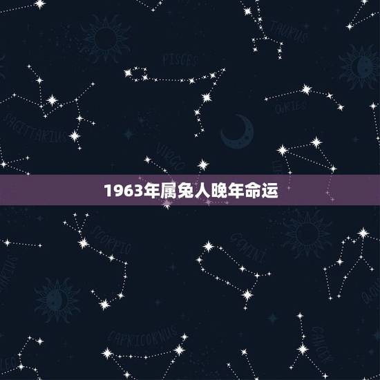 1963年属兔人晚年命运,1963年属兔男一生婚姻 1963年属兔人晚年命运,1963年属兔男一生婚姻