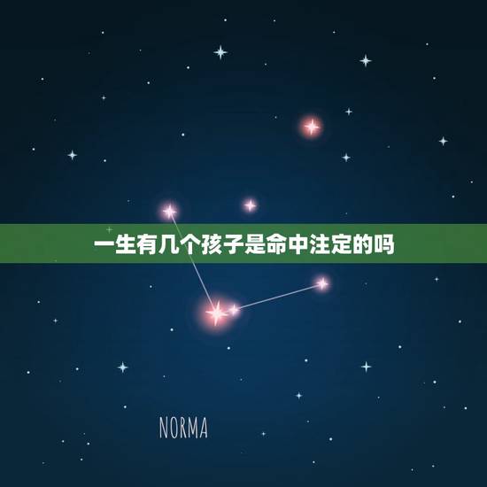 一生有几个孩子是命中注定的吗，算命一生有几个孩子